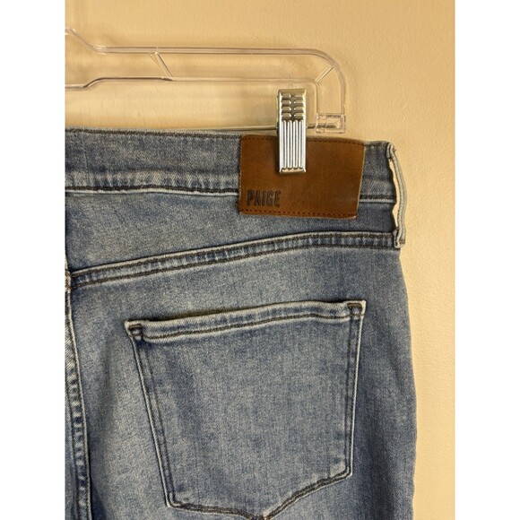 PAIGE Federal Jeans Mens 33x33 Medium Wash Slim Straight 5 Pocket Stretch Denim - Picture 6 of 10